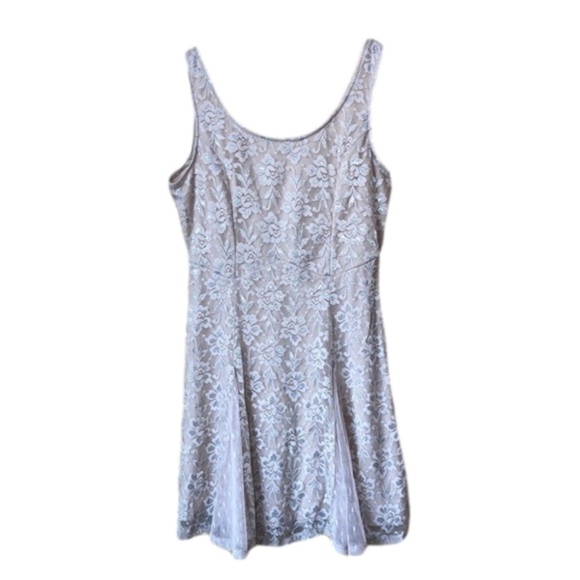 Lily Rose metallic Lace Fit & Flare Dress size large - Picture 1 of 10